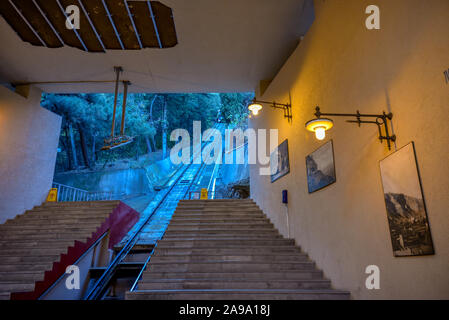 Old Tbilisi, Tbilisi, Georgia, October 20, 2019, Tbilisi funicular, The ...
