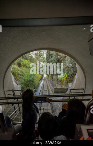 Old Tbilisi, Tbilisi, Georgia, October 20, 2019, Tbilisi funicular, The ...