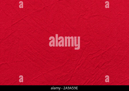 Natural linen texture for the background is red. View from above. Stock Photo