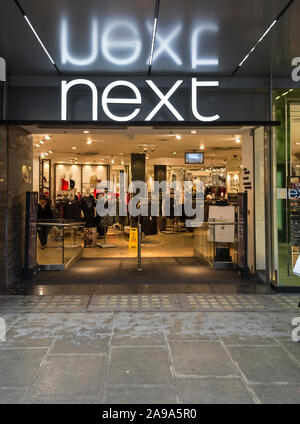 Next Flagship store entrance on London's Oxford Street, London, UK Stock Photo