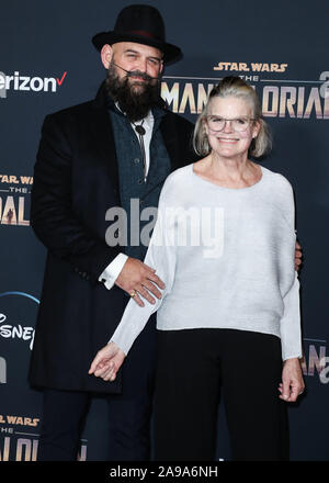 Hollywood, United States. 13th Nov, 2019. HOLLYWOOD, LOS ANGELES, CALIFORNIA, USA - NOVEMBER 13: Tait Fletcher arrives at the Los Angeles Premiere Of Disney 's 'The Mandalorian' held at the El Capitan Theatre on November 13, 2019 in Hollywood, Los Angeles, California, United States. (Photo by Xavier Collin/Image Press Agency) Credit: Image Press Agency/Alamy Live News Stock Photo