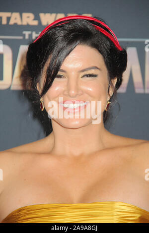 Los Angeles, USA. 13th November, 2019. Gina Carano 11/13/2019 “The Mandalorian” Premiere held at the El Capitan Theatre in Hollywood, CA Photo by Kazuki Hirata/HollywoodNewsWire.co Credit: Hollywood News Wire Inc./Alamy Live News Stock Photo