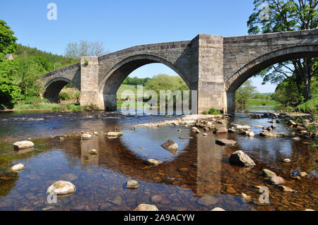 Barden Bridge, River Wharfe, North Yorkshire Stock Photo