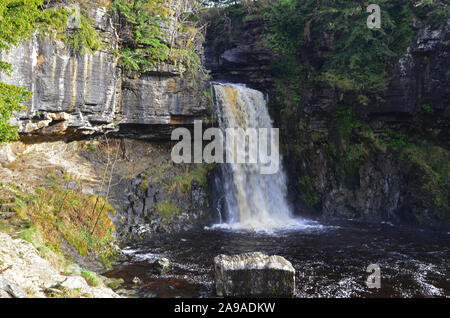 Thornton Force on the river Twiss, Ingleton, North Yorkshire Stock Photo