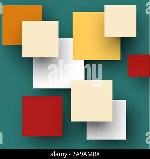 Vector color empty geometric square. Modern abstract backdrop. Square color abstract background Stock Vector