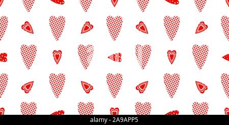 Seamless Pattern For Valentine's Day. The 14th of February. St. Valentine's Day. Heart.. Stock Vector