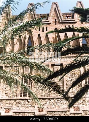 The Teresian College by Gaudí (Barcelona, 1888-1889), 2002. Stock Photo