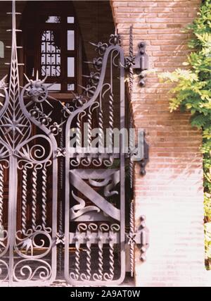 The Teresian College by Gaudí (Barcelona, 1888-1889), 2002. Stock Photo