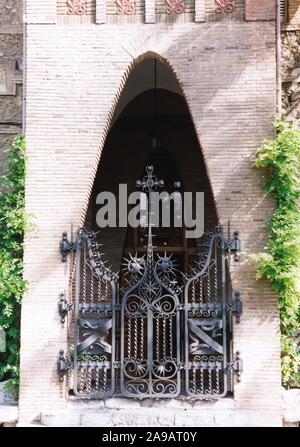 The Teresian College by Gaudí (Barcelona, 1888-1889), 2002. Stock Photo