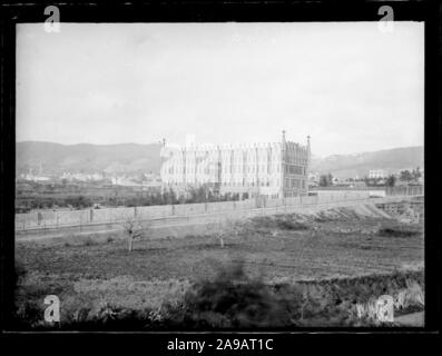 The Teresian College by Gaudí (Barcelona, 1888-1889). Stock Photo