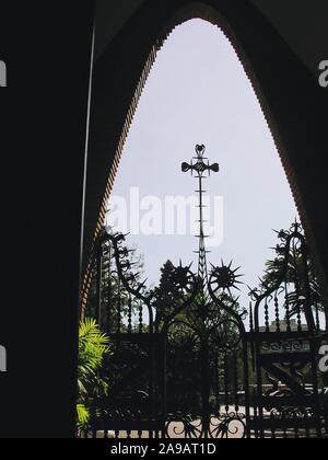 The Teresian College by Gaudí (Barcelona, 1888-1889), 2002. Stock Photo