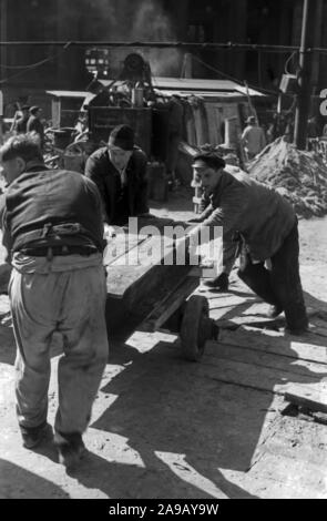 Construction area Potsdamer Platz square at Berlin, Germany 1930s. Stock Photo