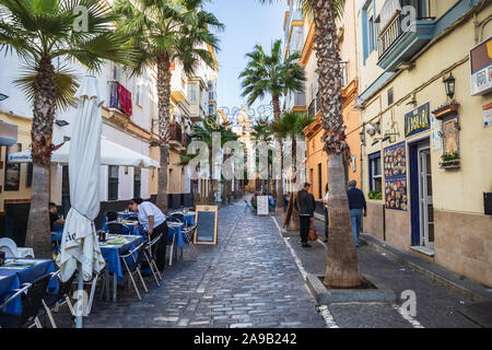 CADIZ, SPAIN - CIRCA NOVEMBER, 2019:  The townscape of Cadiz in Andalusia, Spain Stock Photo