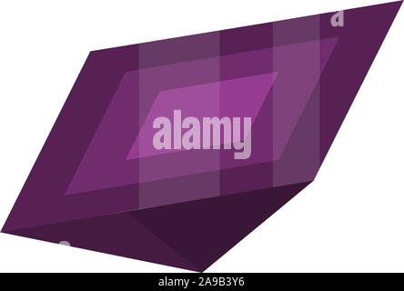 Jewel icon, isometric style Stock Vector