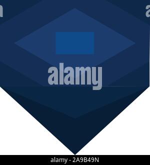 Blue jewel icon, isometric style Stock Vector