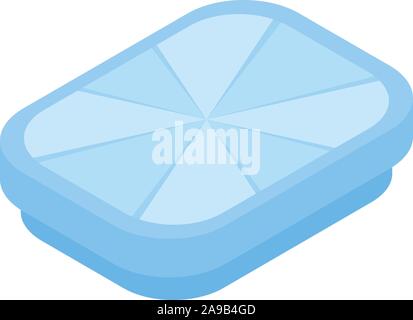 Luxury gem icon, isometric style Stock Vector