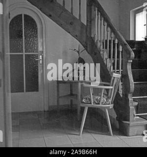 Interior of a hostel, Germany 1958 Stock Photo