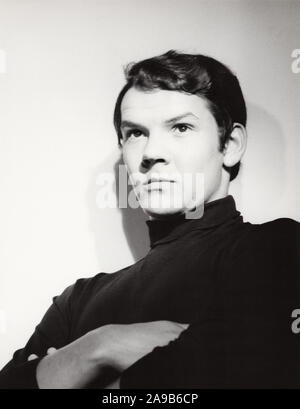 Matthias Grimm, deutscher Schauspieler, Hörspiel- und Synchronsprecher, Deutschland Mitte 1960er Jahre. German actor, audio play speaker and dubbing actor Matthias Grimm, Germany mid 1960s. Stock Photo