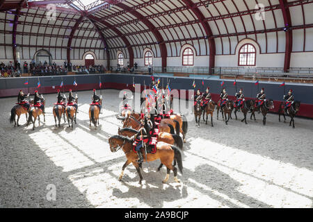 MANIFESTATION OF REGIMENT OF CAVALRY OF REPUBLICAN GUARD AT THE CELESTINS BARRACKS Stock Photo