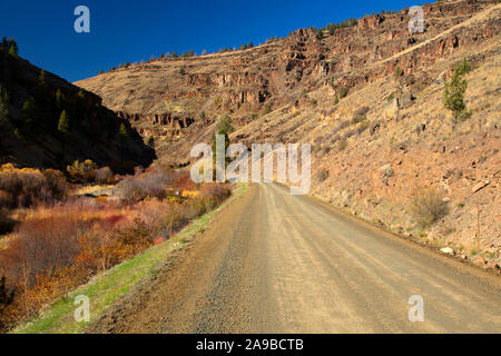 South Fork John Day River Back Country Byway, South Fork John Day Wild and Scenic River, Oregon Stock Photo