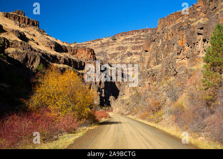 South Fork John Day River Back Country Byway, South Fork John Day Wild and Scenic River, Oregon Stock Photo