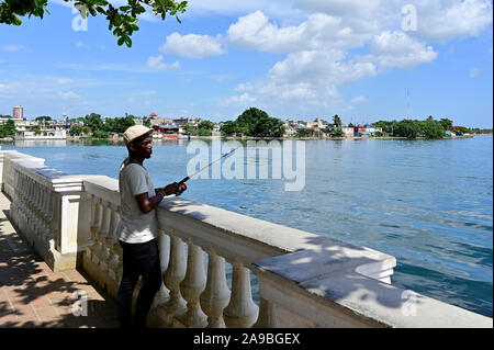 25.07.2019, Cienfuegos, Cienfuegos, Cuba - The provincial capital has 160,000 inhabitants and was founded by settlers from the French colony Lousiana Stock Photo