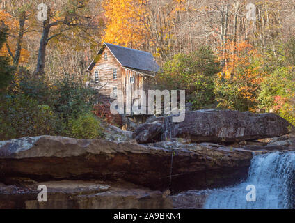 Glade Creek Grist Mill in Babcock State Park Stock Photo