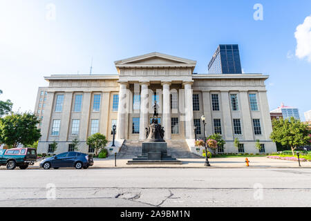 Louisville Metro Hall is in the center of downtown Louisville and is home to the Mayor's Office and the Jefferson County Clerk's Office. Stock Photo