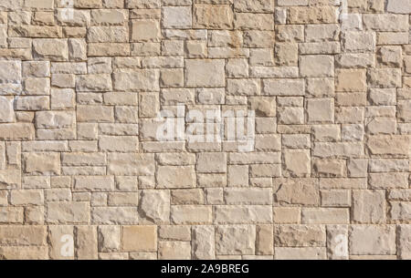 Facing tile stone wall texture background. modern facing material. Stock Photo