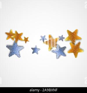 Vector background with gold shiny stars Vector eps10 Stock Vector