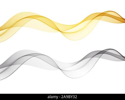 Abstract set of backgrounds with colored lines and waves Vector eps10 Stock Vector