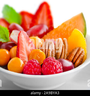 Fruit salad close up Stock Photo
