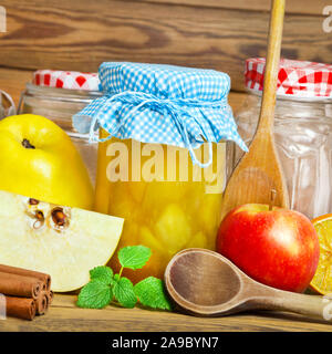 Cooking  Apples and Quinces Stock Photo