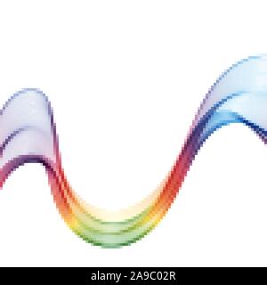 Abstract colorful background with wave, vector illustration Stock Vector