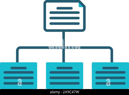 folders documents files network icons Stock Vector