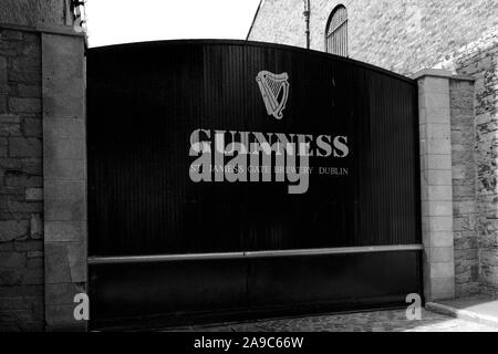 The St James Gate, entrance to the Guinness factory, Dublin City, Republic of Ireland Stock Photo