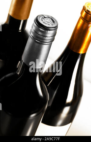 Selection of wine bottles Stock Photo