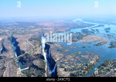 Victoria Falls view Stock Photo