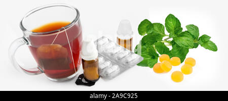 Selection of natural medicine Stock Photo