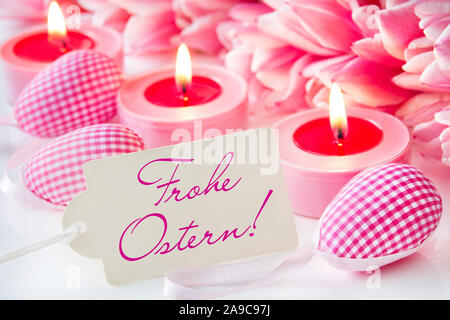 Frohe Ostern Happy Easter Stock Photo