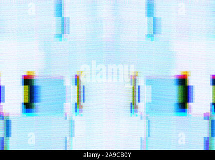 Abstract background with glitch scanlines Stock Photo
