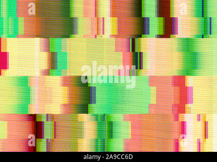 Abstract background with glitch scanlines Stock Photo