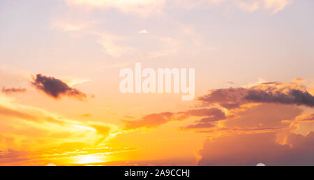 Dramatics red sunset or sunrise sky for background Stock Photo