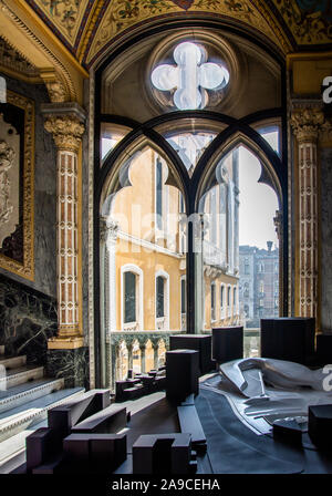 Zaha Hadid Architects Exhibition in Palazzo Franchetti, Venice Venezia, Italy Stock Photo