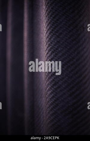 Dark asbestos cement slate fence, close up. Stock Photo