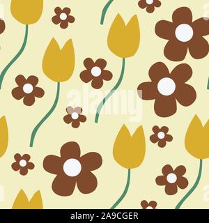 Cute Scandinavian Terracotta Pattern in modern colours. Modern abstract art for prints.  Nordic Design Stock Vector