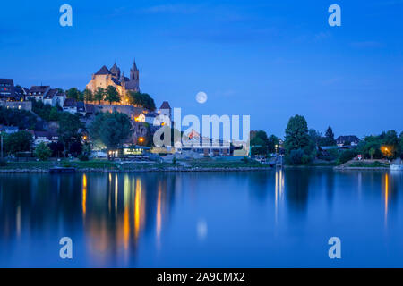 An image of a night view to the church of Breisach Germany Stock Photo