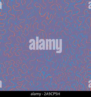 Abstract lines on violet background. Neon colours Stock Vector