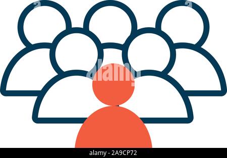 teamwork avatars silhouettes isolated icons Stock Vector