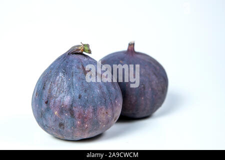 figs on white background. two things Stock Photo